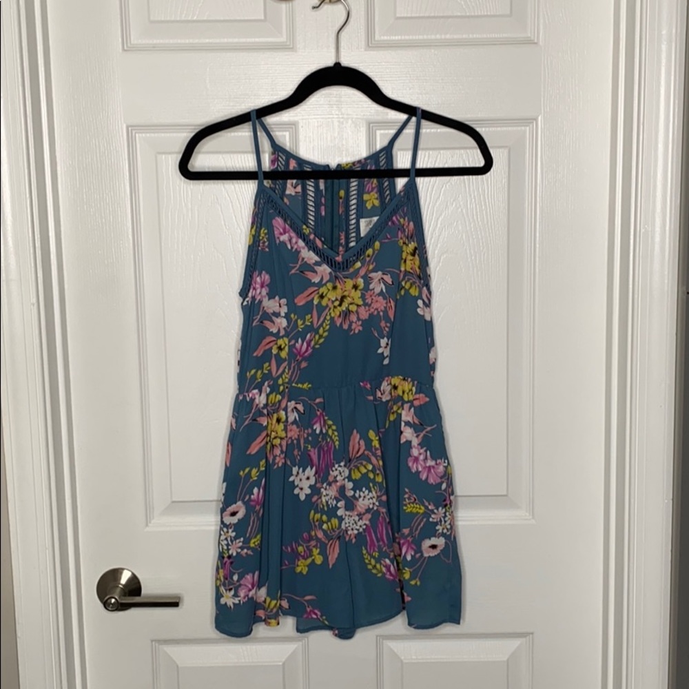 blue romper